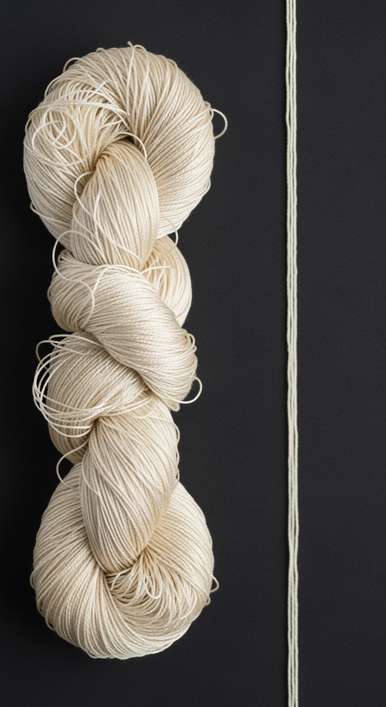 A close-up of a tangled thread becoming smooth and straight, symbolizing troubleshooting and resolution.