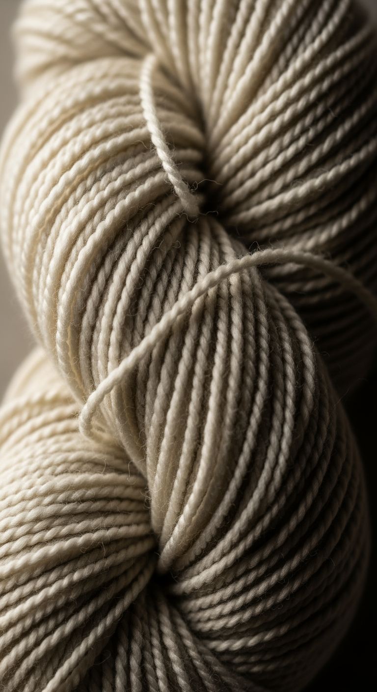 A macro shot of a tangled but soft skein of cream-colored yarn, representing a complex but manageable challenge.